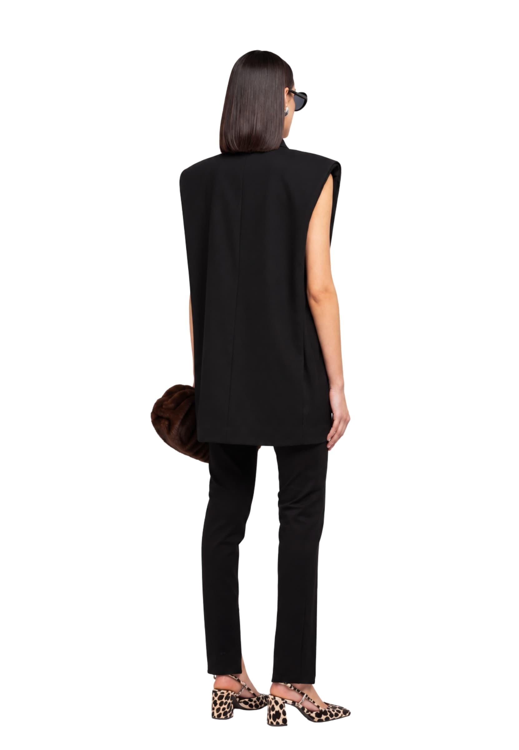 WEILI ZHENG MAXI GILET IN GABARDINA Weili Zheng - 3