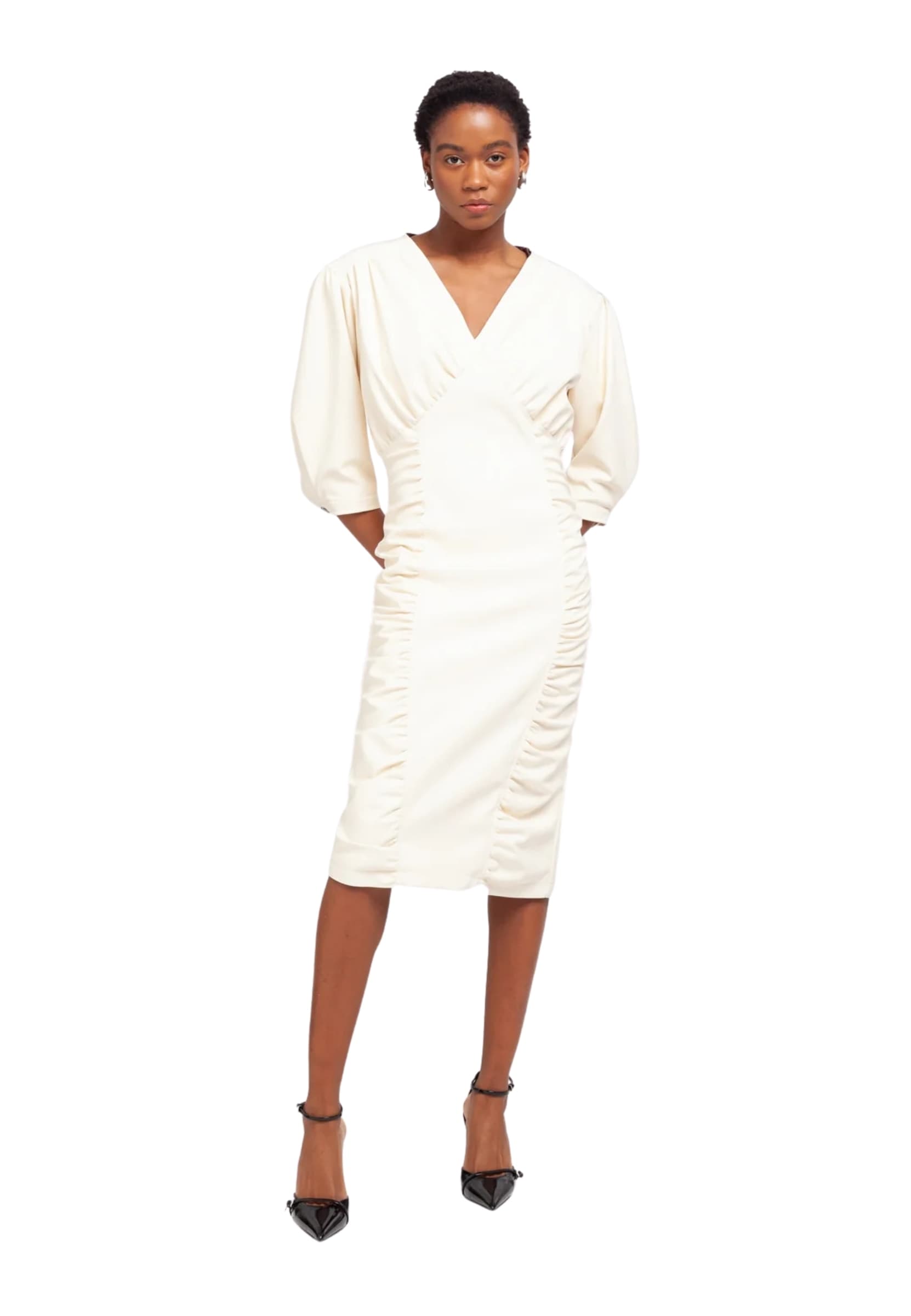 WEILI ZHENG ABITO MIDI IN NAPPA Weili Zheng - 2