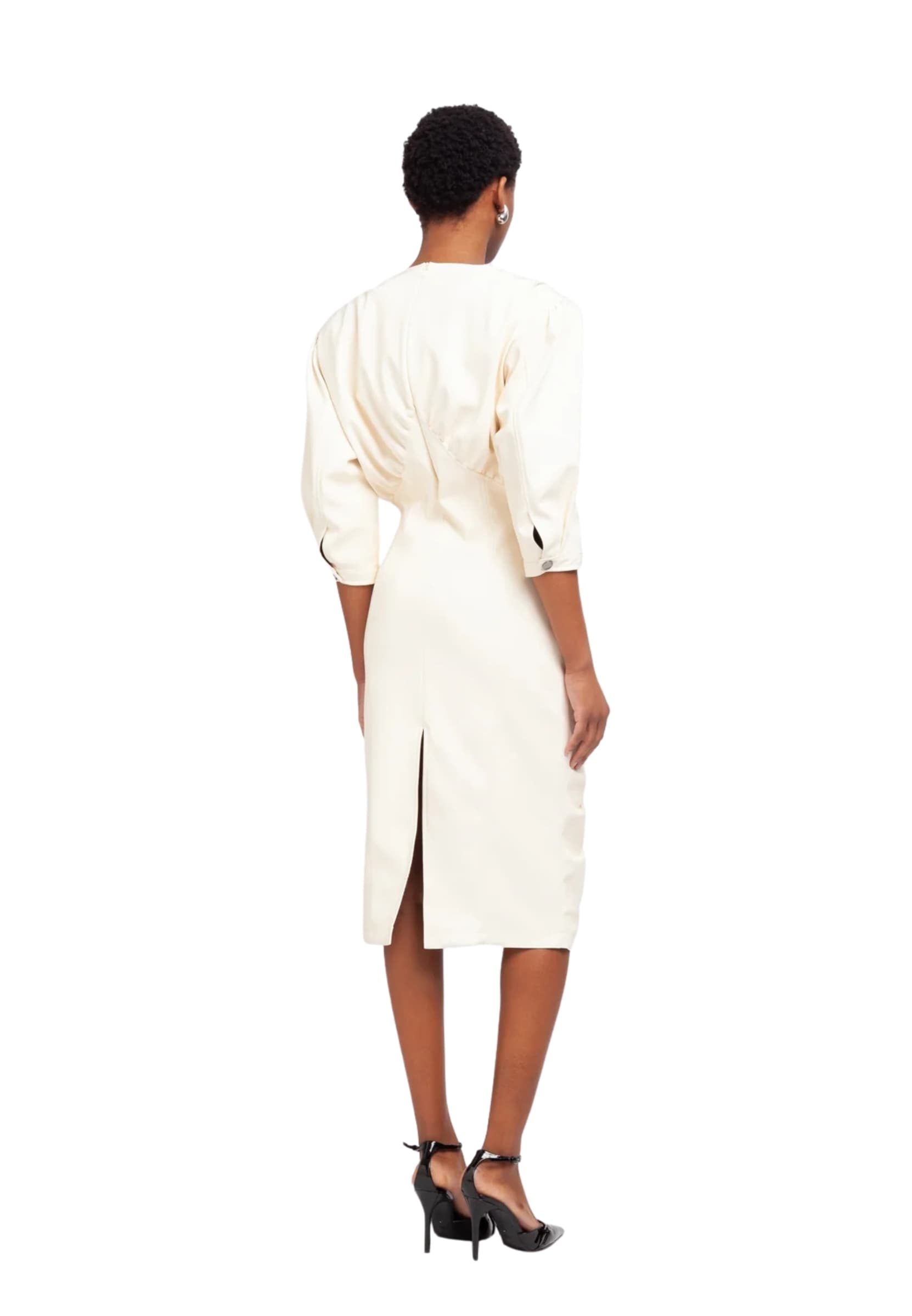 WEILI ZHENG ABITO MIDI IN NAPPA Weili Zheng - 3