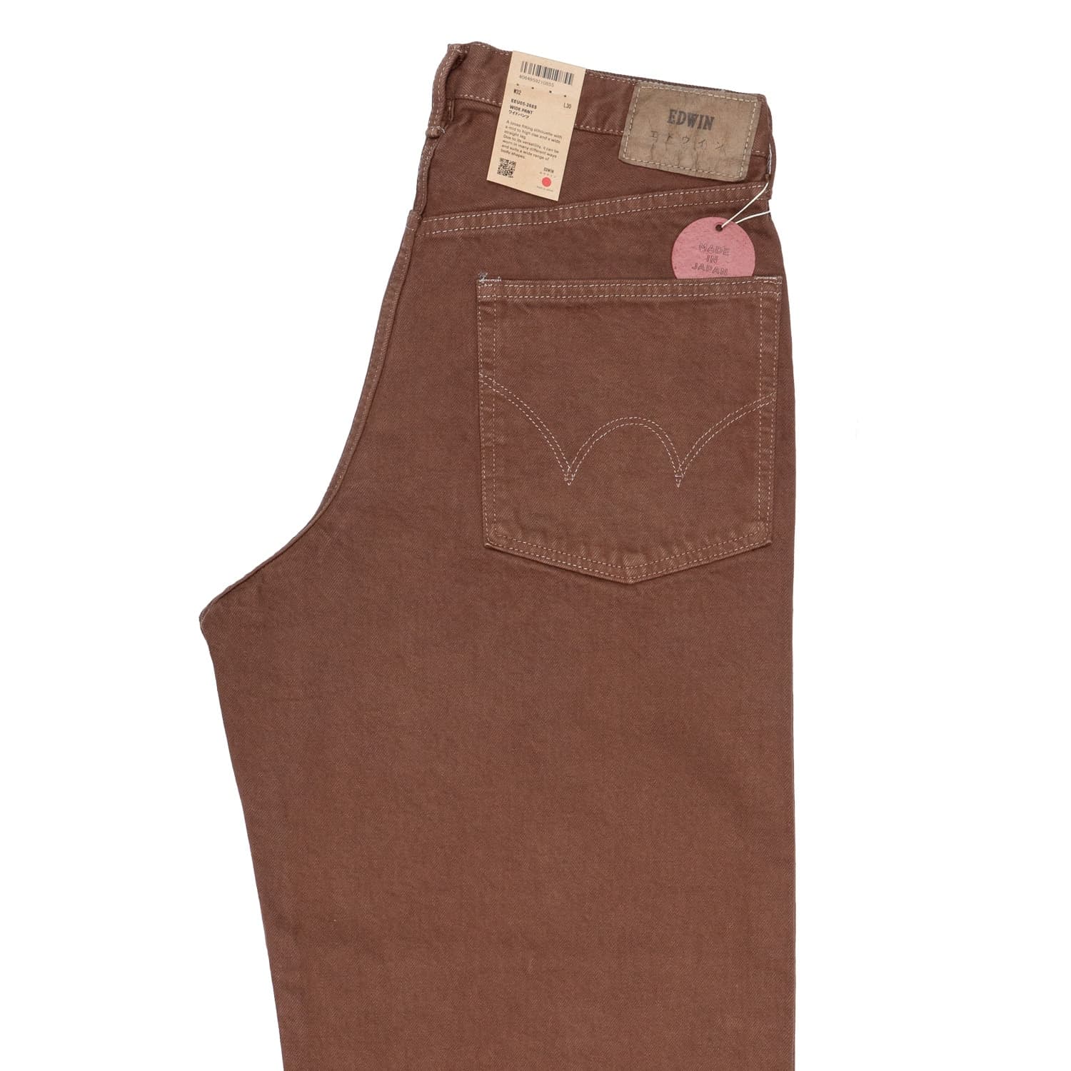 EDWIN Jeans Uomo Edwin Wide Pant brown overdyed - 3