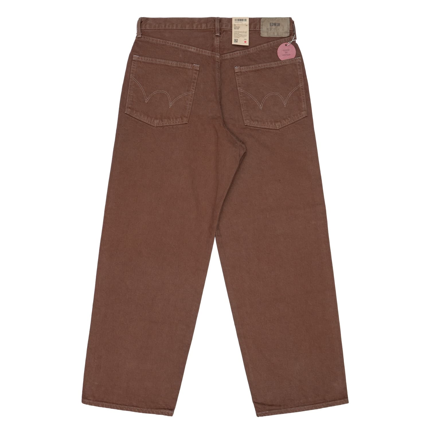 EDWIN Jeans Uomo Edwin Wide Pant brown overdyed - 4