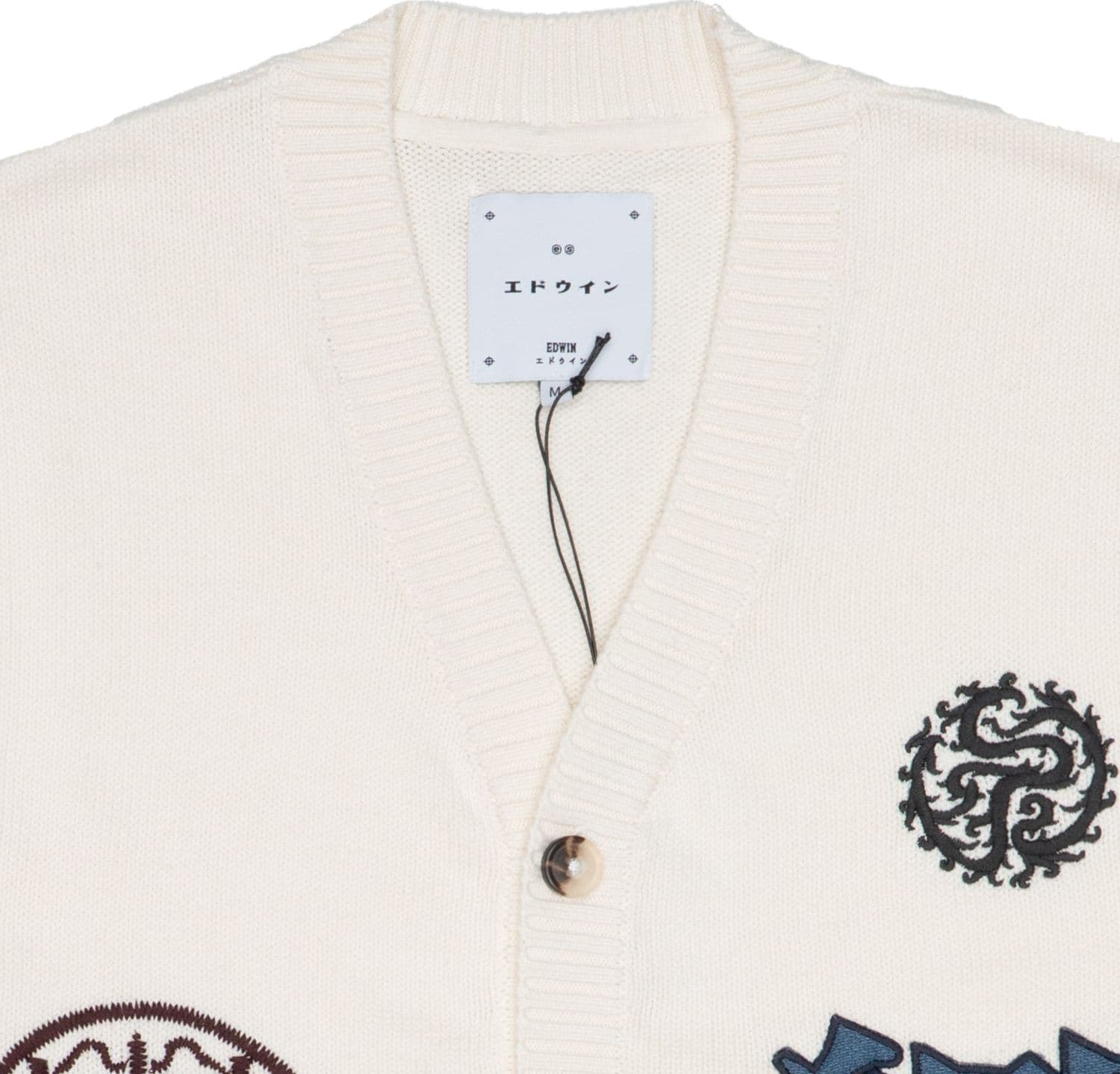 EDWIN Cardigan Uomo Edwin HIBIKI Off White - 2