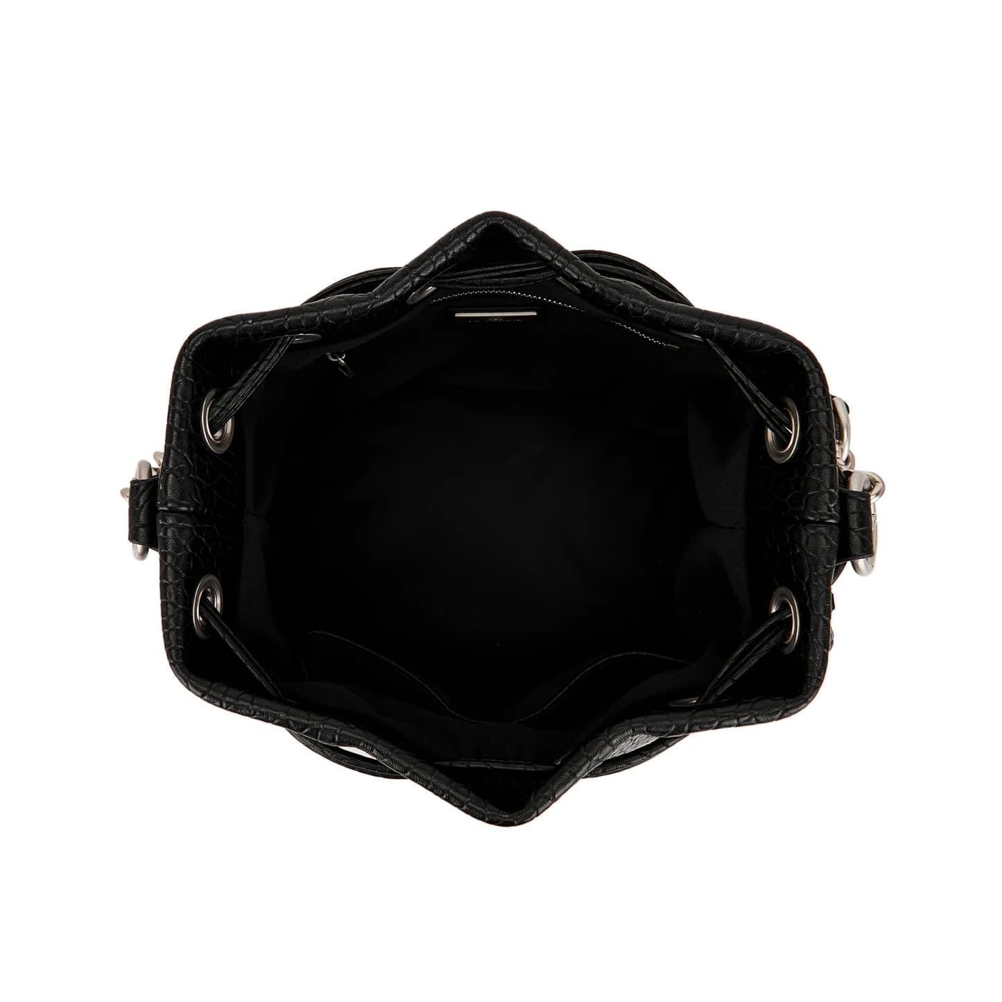 LACARRIE Borsa Donna  BELTY BUCKET BULL LEATHER BLACK nn67l34 - 2