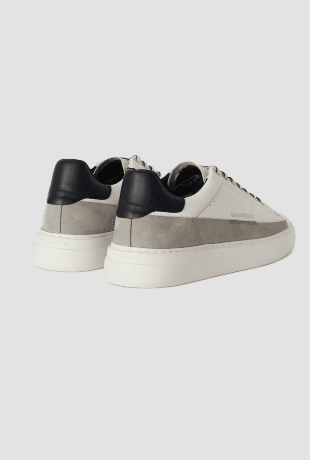 Harmont&amp;blaine scarpe con dettagli a contrasto da uomo bianco-beige - 3
