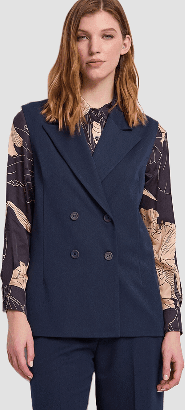 GAUDI gilet doppiopetto donna blue - 2