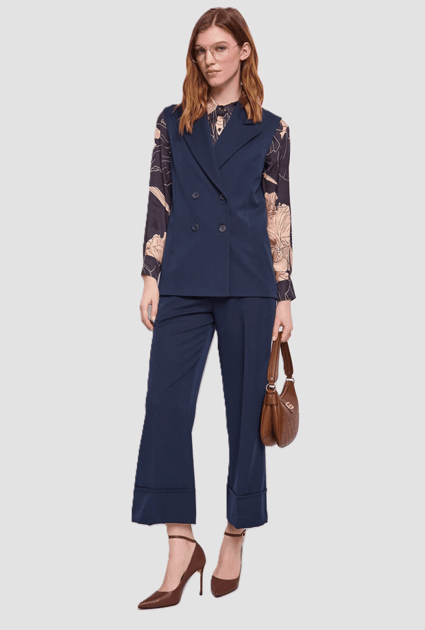 GAUDI gilet doppiopetto donna blue - 4