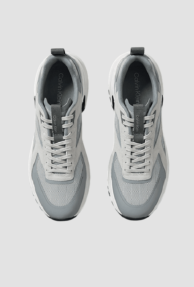 calvin klein scarpe running da uomo grigio chiaro - 3