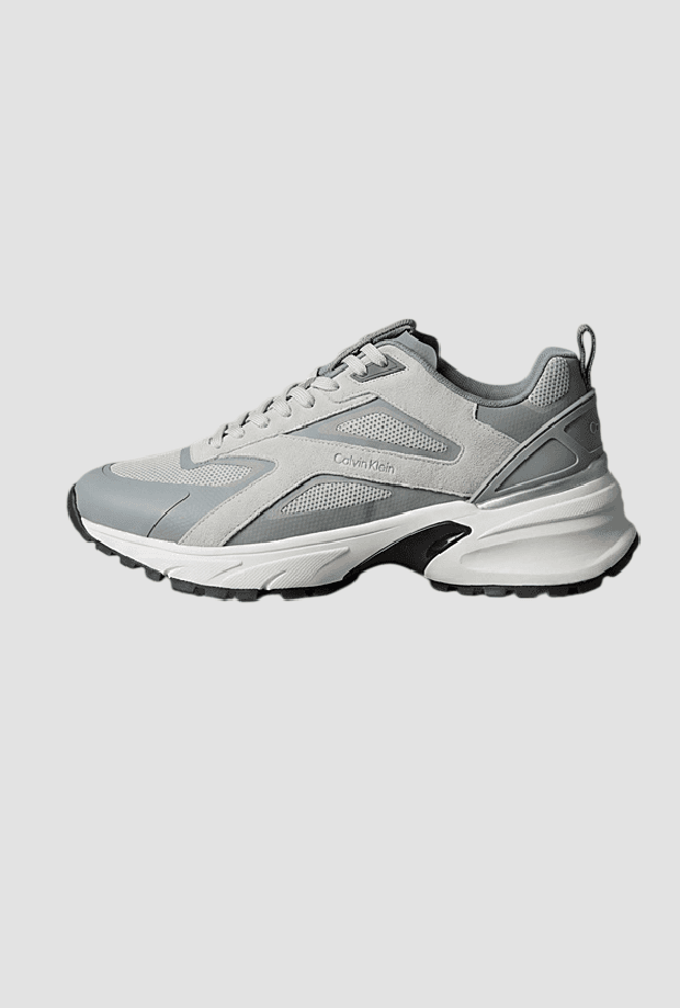 calvin klein scarpe running da uomo grigio chiaro - 4
