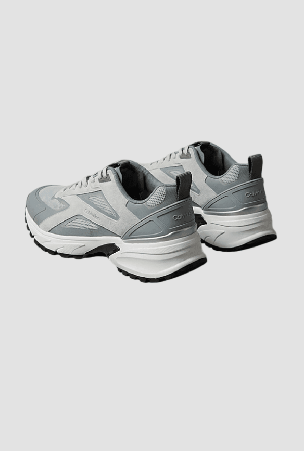 calvin klein scarpe running da uomo grigio chiaro - 5