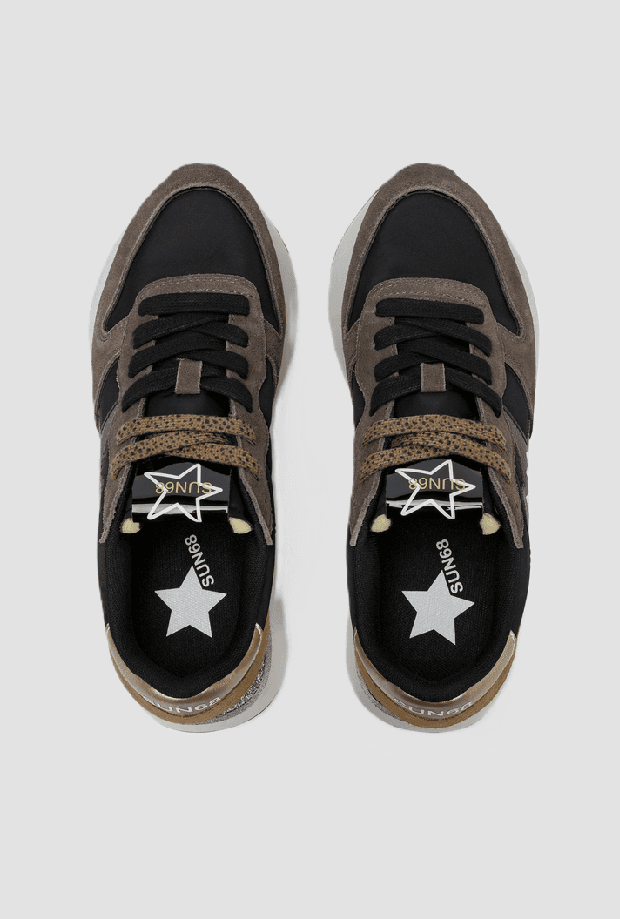 SUN68 scarpe big stargirl donna nero-marrone - 4