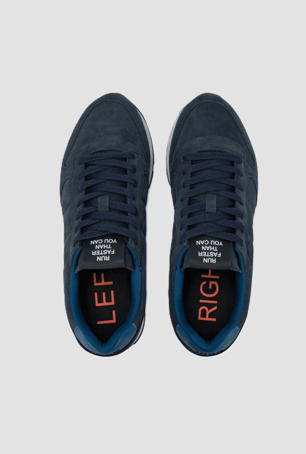 SUN68 scarpe tom suede uomo navy blue - 4