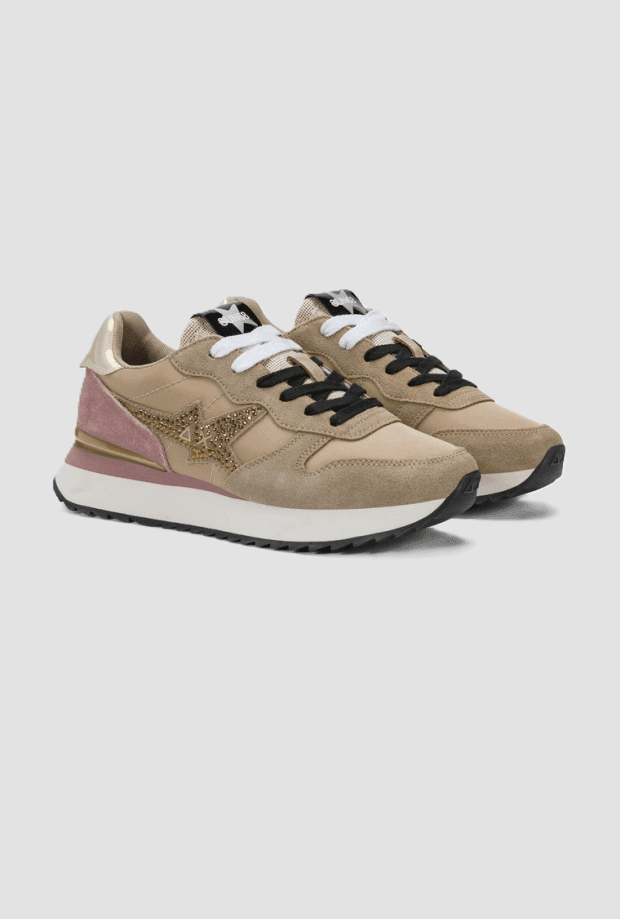 SUN68 scarpe stargirl donna beige scuro - 2