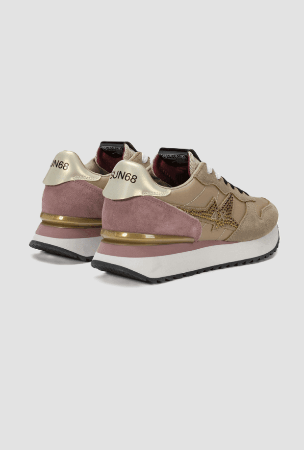 SUN68 scarpe stargirl donna beige scuro - 3