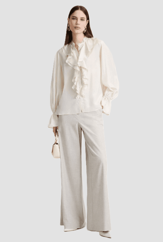 MARELLA pantalone wide leg donna grigio - 2