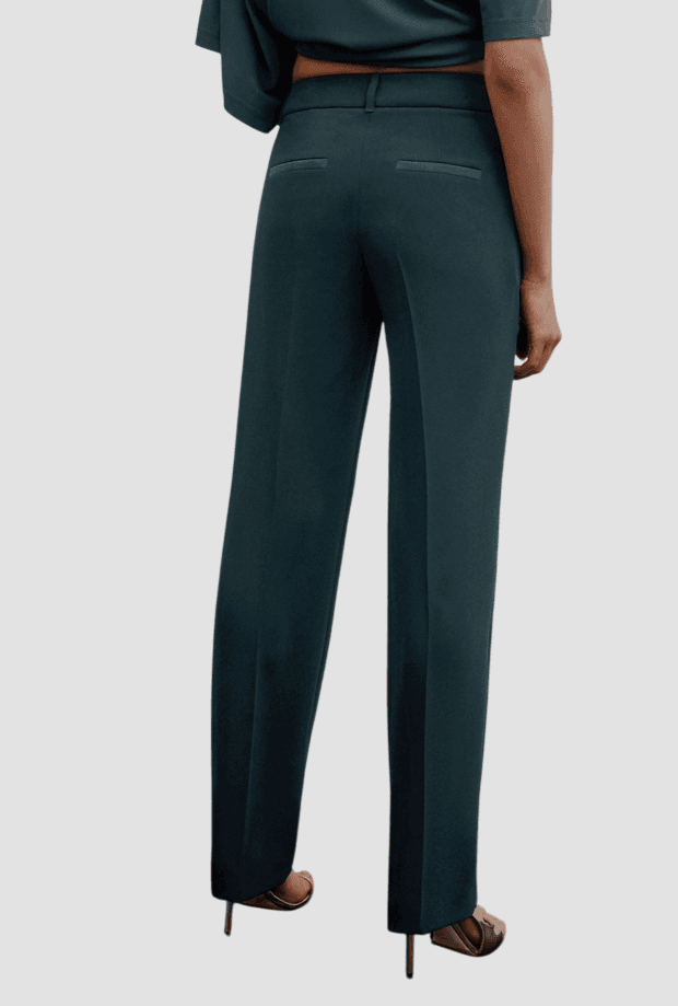 MARELLA pantalone a gamba dritta donna blu pavone - 2
