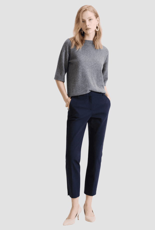 MARELLA pantalone stretch donna navy blue - 2