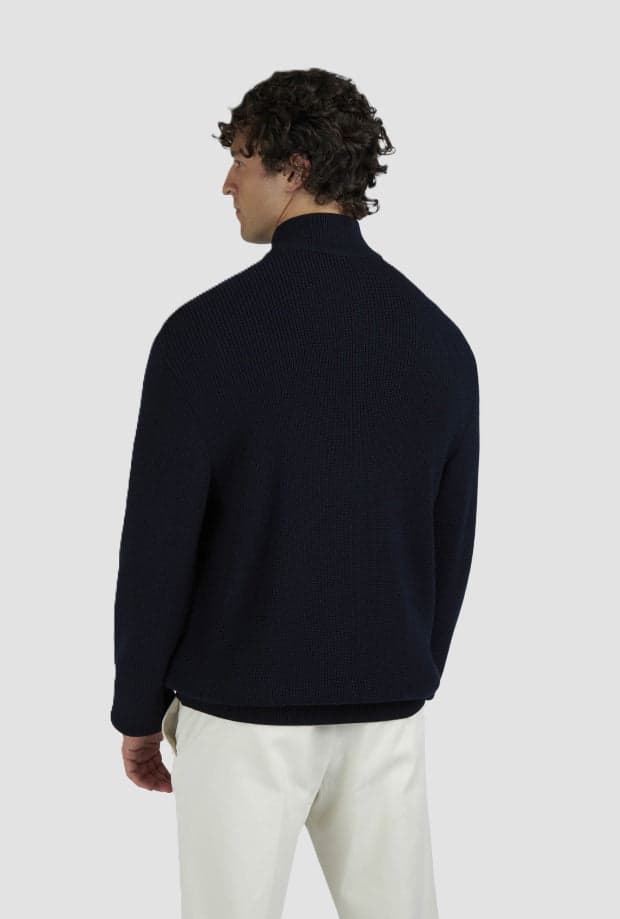 Paul&amp;Shark cardigan full zip uomo blu-oro - 3