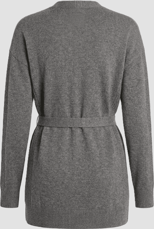 PENNYBLACK cardigan a v con cintura da donna grigio - 2