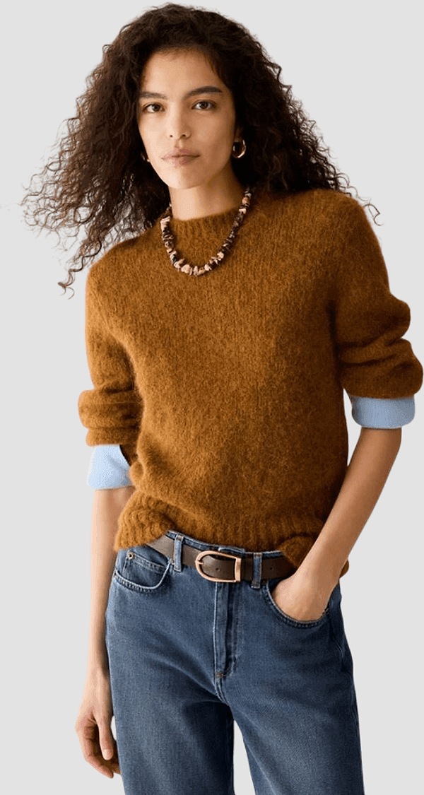 PENNYBLACK maglia in blend di alpaca donna tabacco - 2