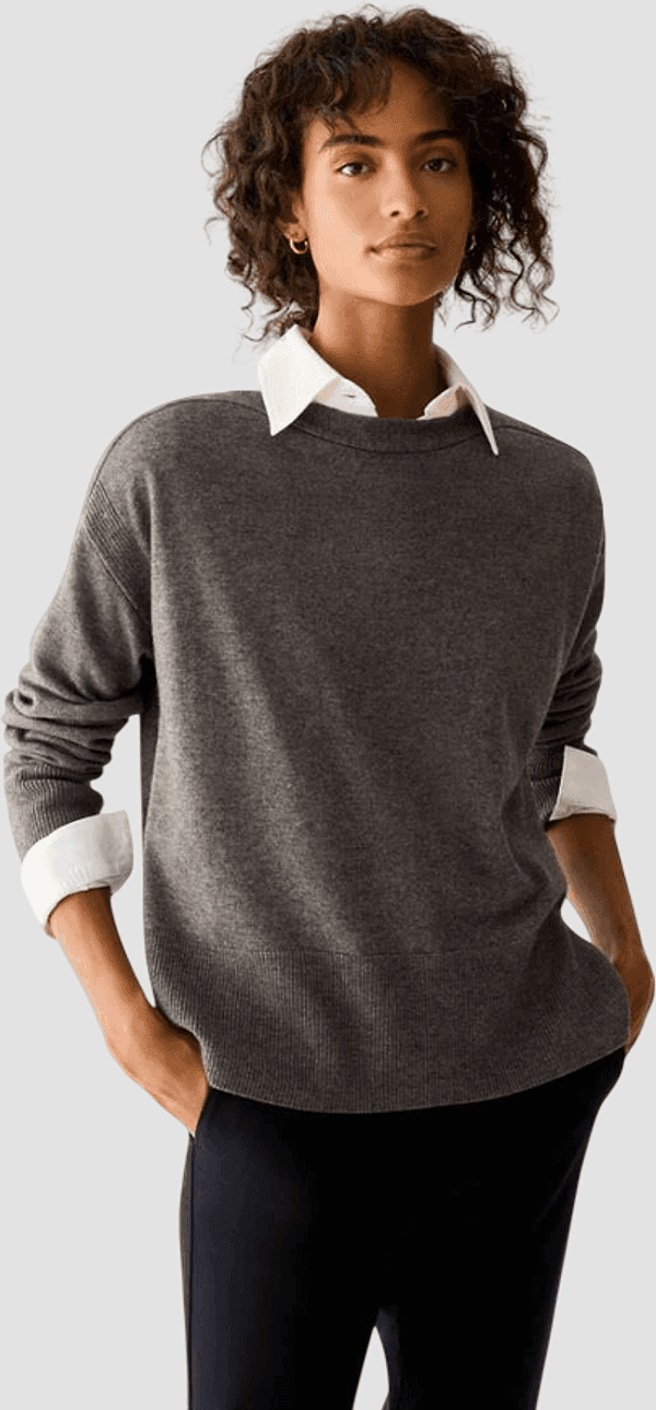 PENNYBLACK maglia con scollo a barchetta donna grigio - 2