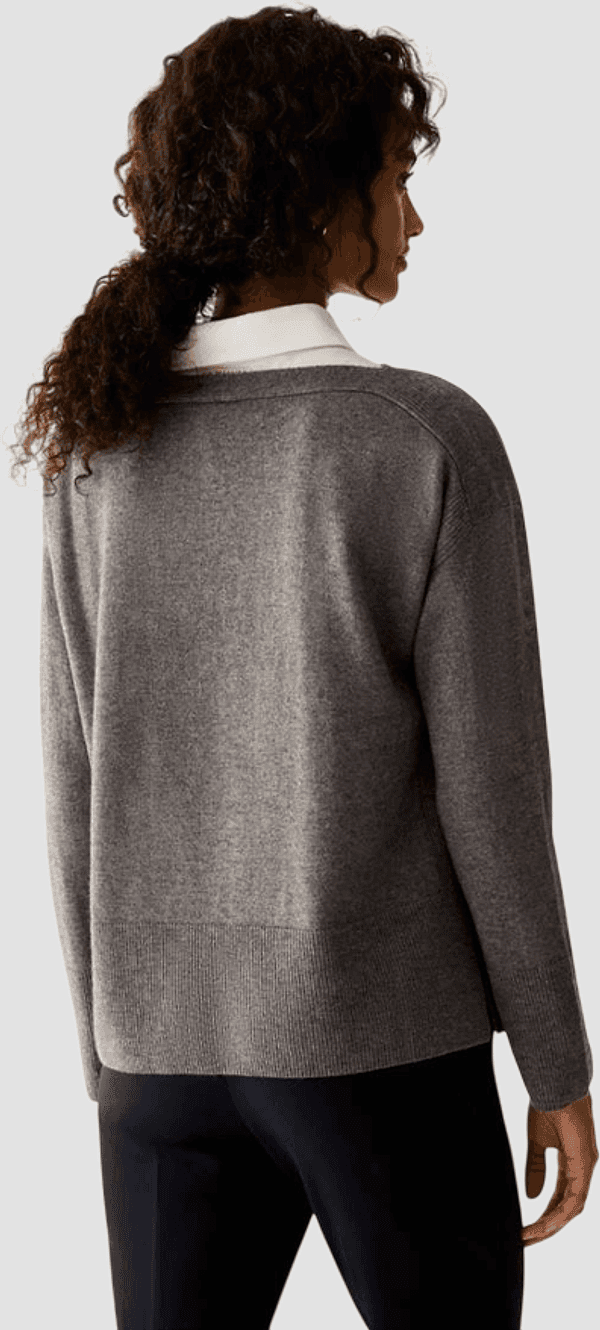 PENNYBLACK maglia con scollo a barchetta donna grigio - 3