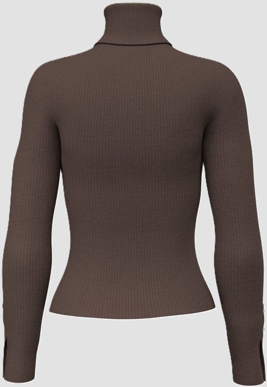 GUESS maglia a collo alto marrone scuro - 2