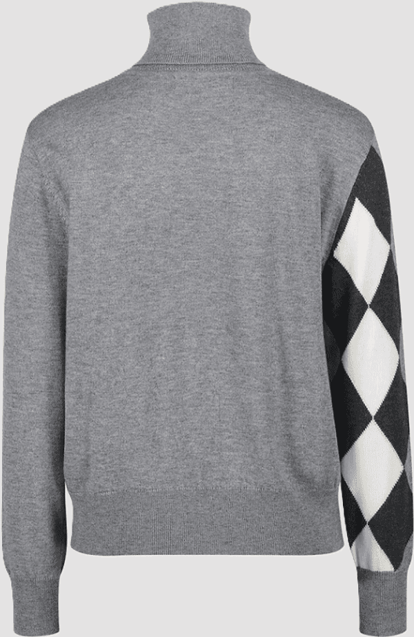 GAUDI maglia dolcevita con i rombi da donna grigio - 2
