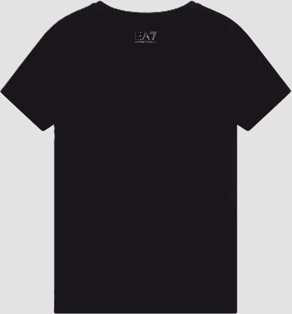 EA7 t-shirt con logo in strass da donna nero - 2