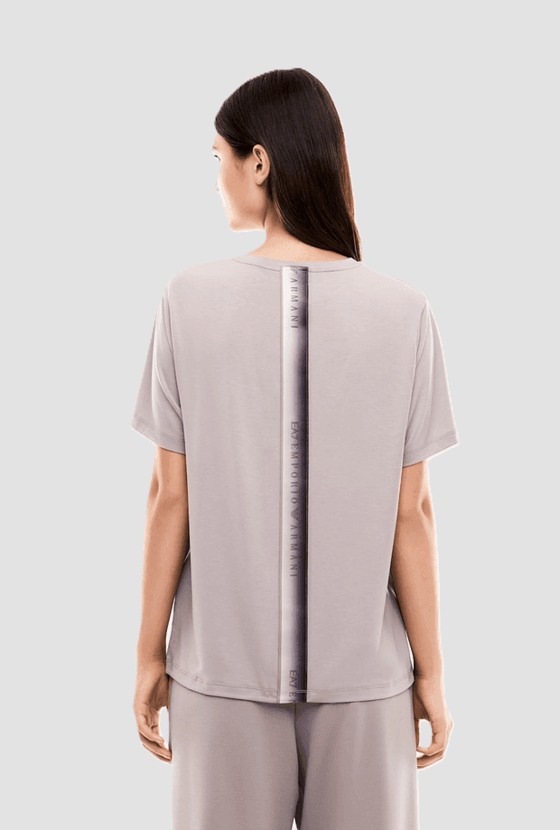 EA7 t-shirt tecnica da donna grigio - 4