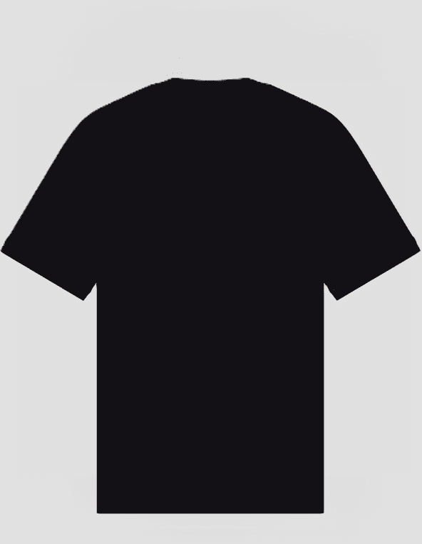 EA7 t-shirt con logo e bande da uomo nero - 2