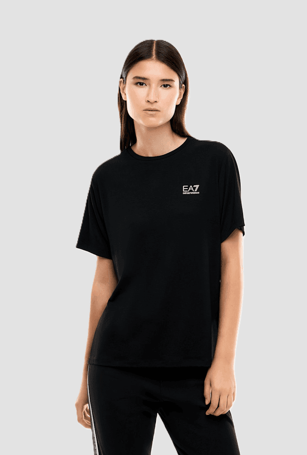 EA7 t-shirt tecnica da donna nero - 2