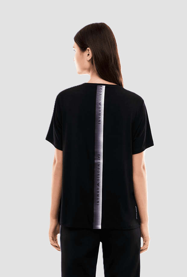 EA7 t-shirt tecnica da donna nero - 4