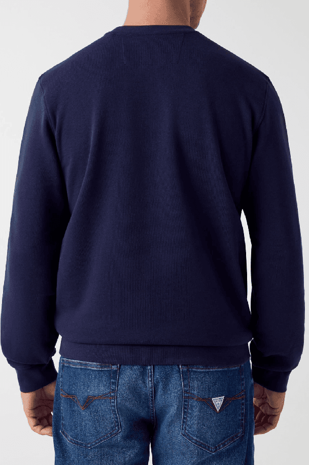 GUESS felpa in pile uomo navy blue - 4