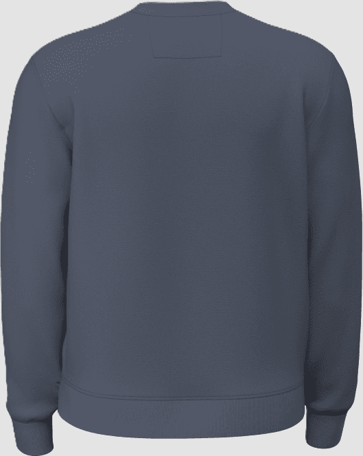 GUESS felpa girocollo con logo uomo celeste - 2