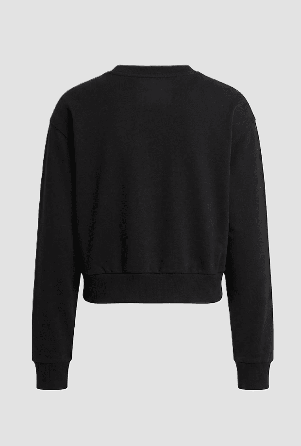 calvin klein felpa girocollo da donna nero - 2