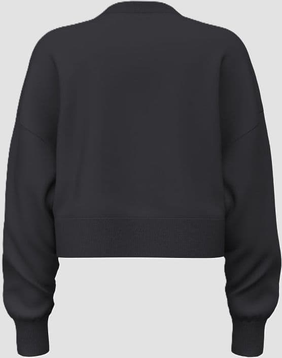 GUESS felpa crop donna nero - 2