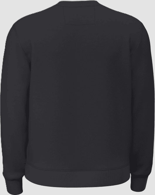 GUESS felpa girocollo con logo uomo nero - 2