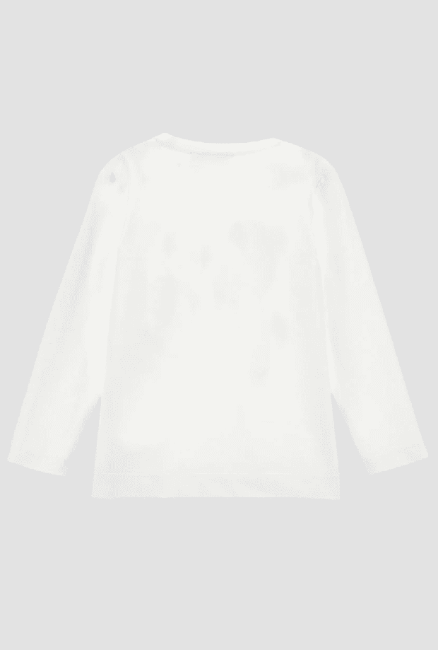 MONNALISA t-shirt con orsetto e fiocco bambina panna-grigio - 2