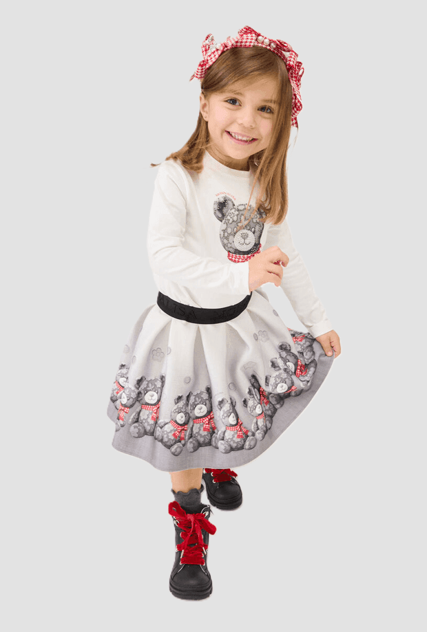 MONNALISA gonna teddy bambina grigio - 3