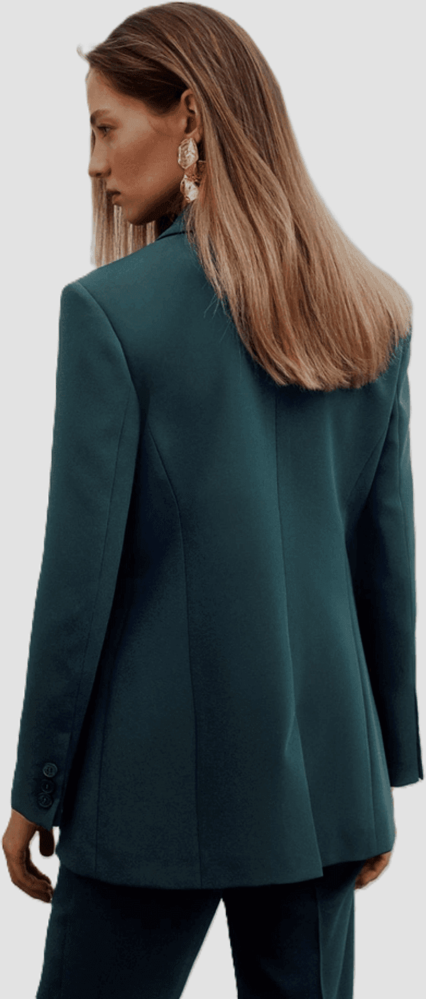 MARELLA giacca doppiopetto donna blu pavone - 3