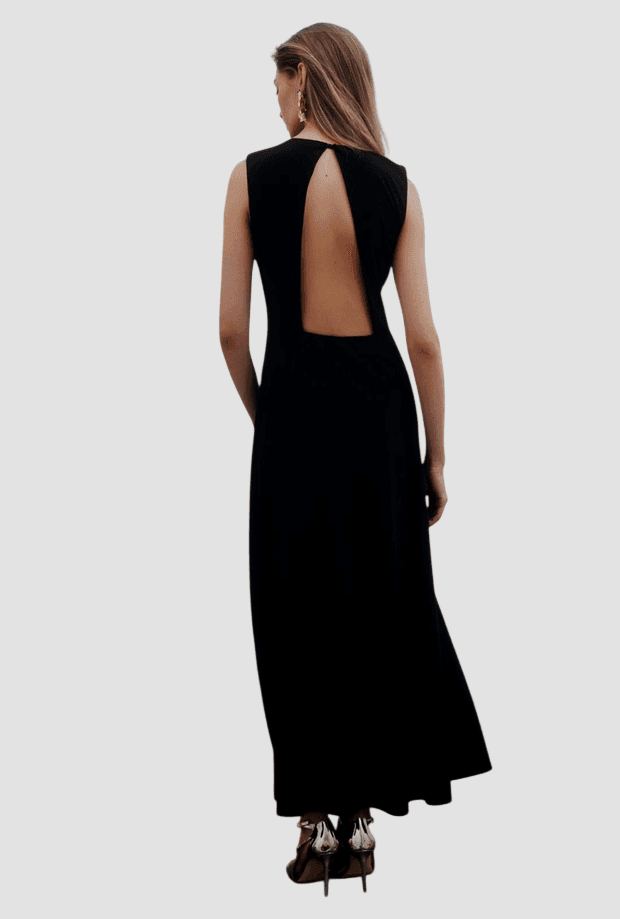 MARELLA abito smanicato donna nero - 3