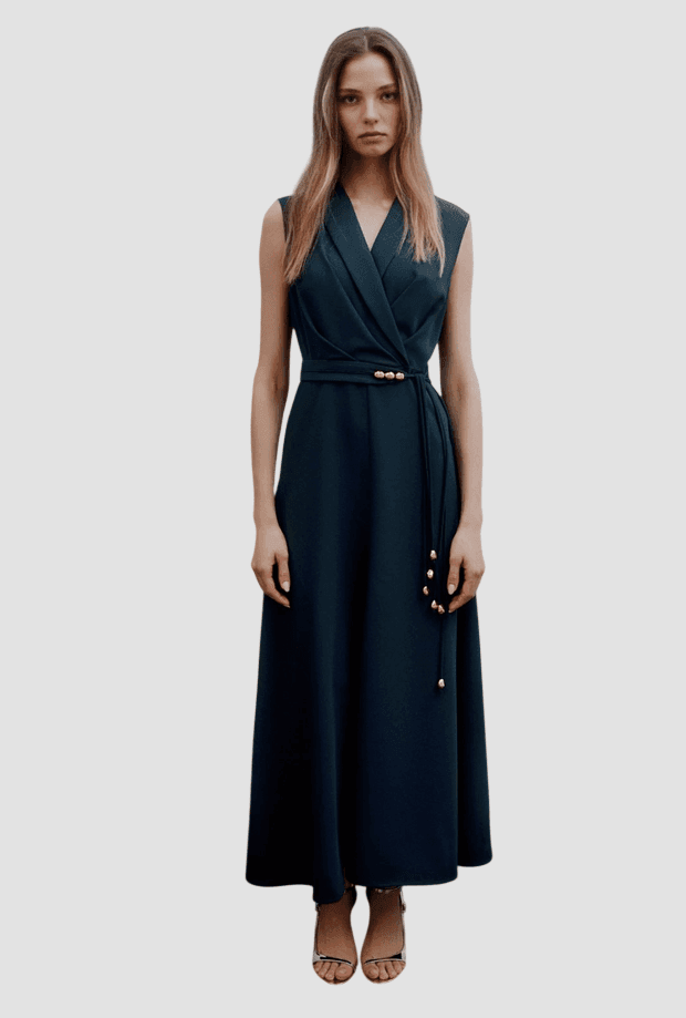MARELLA abito smanicato donna blu pavone - 2