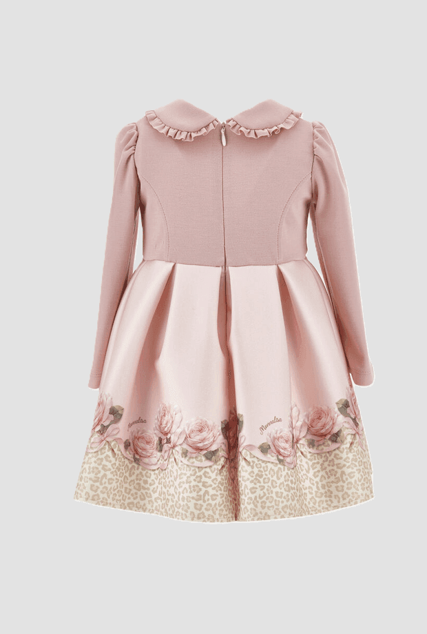 MONNALISA abito con applicazione floreale bambina rosa - 2