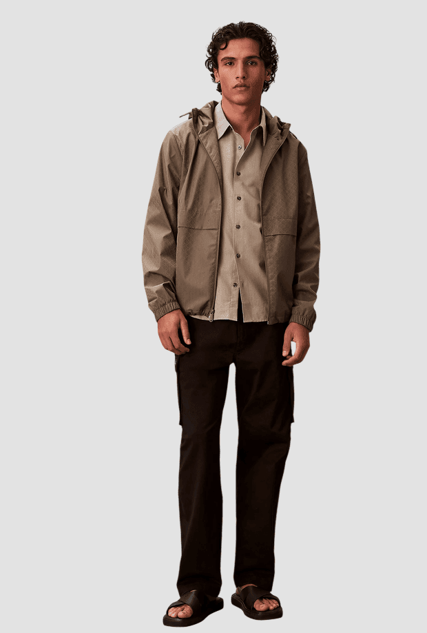 calvin klein pantalone cargo da uomo nero - 2