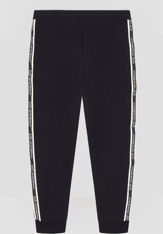 EA7 pantalone jogger slim fit da uomo nero - 2