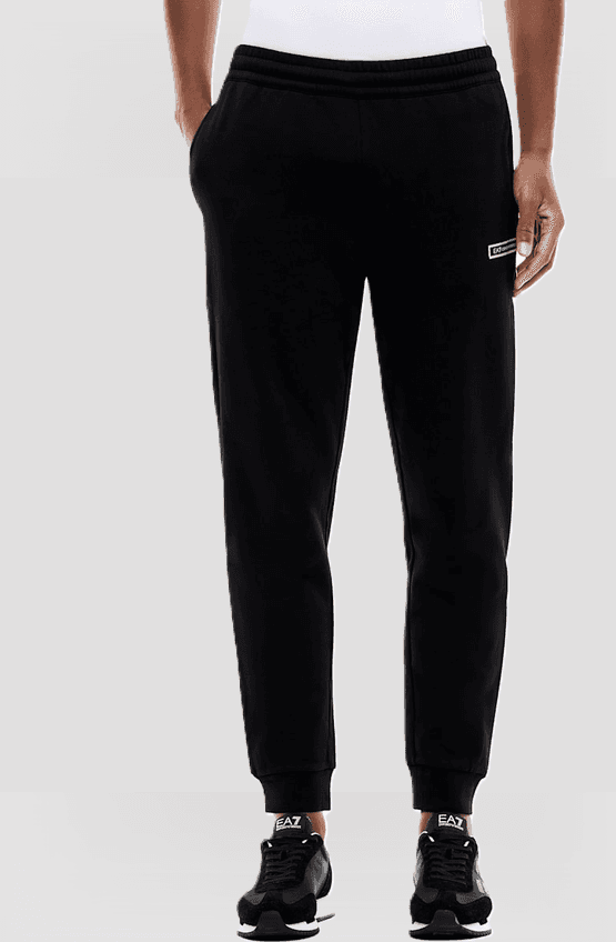 EA7 pantalone jogger slim fit da uomo nero - 3