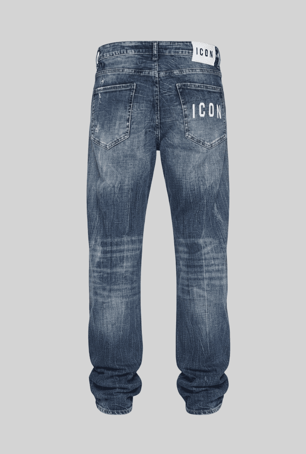ICON jeans con logo retro uomo blu scuro - 2