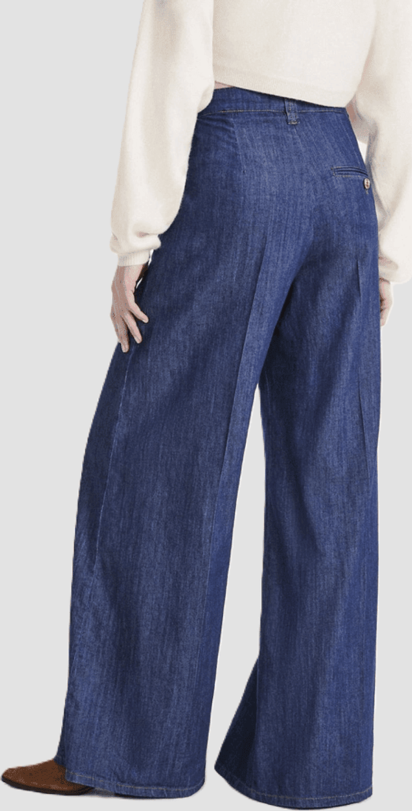 MARELLA jeans a palazzo donna blue denim - 3