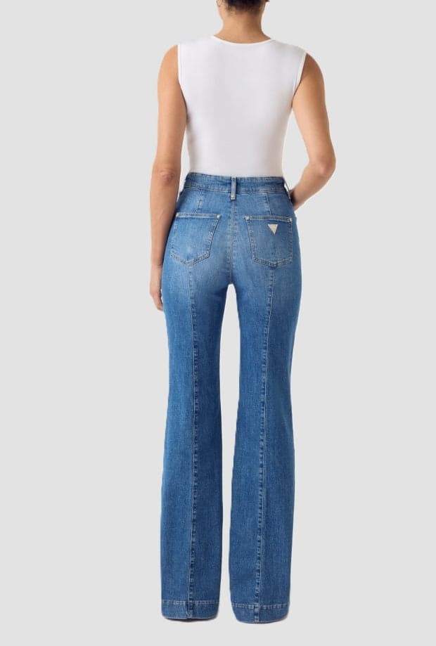 GUESS jeans vita alta donna blu - 4