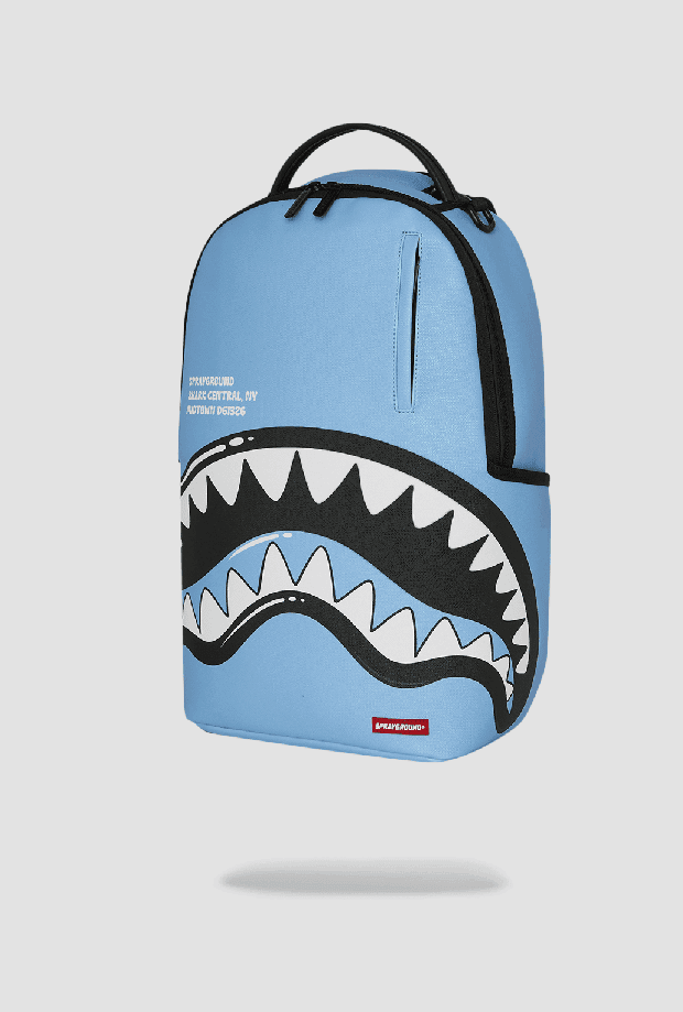 Sprayground zaino shark central unisex celeste-nero - 3